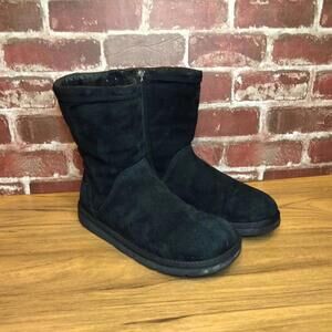 UGG Boots Womens Size 7 Classic Zip Short Boot Black